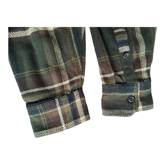 Orvis Shirt Mens Large Size Multi Color Plaid Heavy Cotton  with Side Po… - Picture 9 of 16